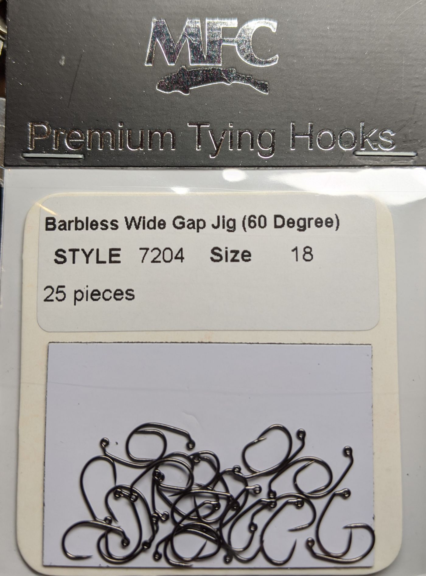 Montana Fly Company Barbless Black Jig Hook 7220 - 25 Pack