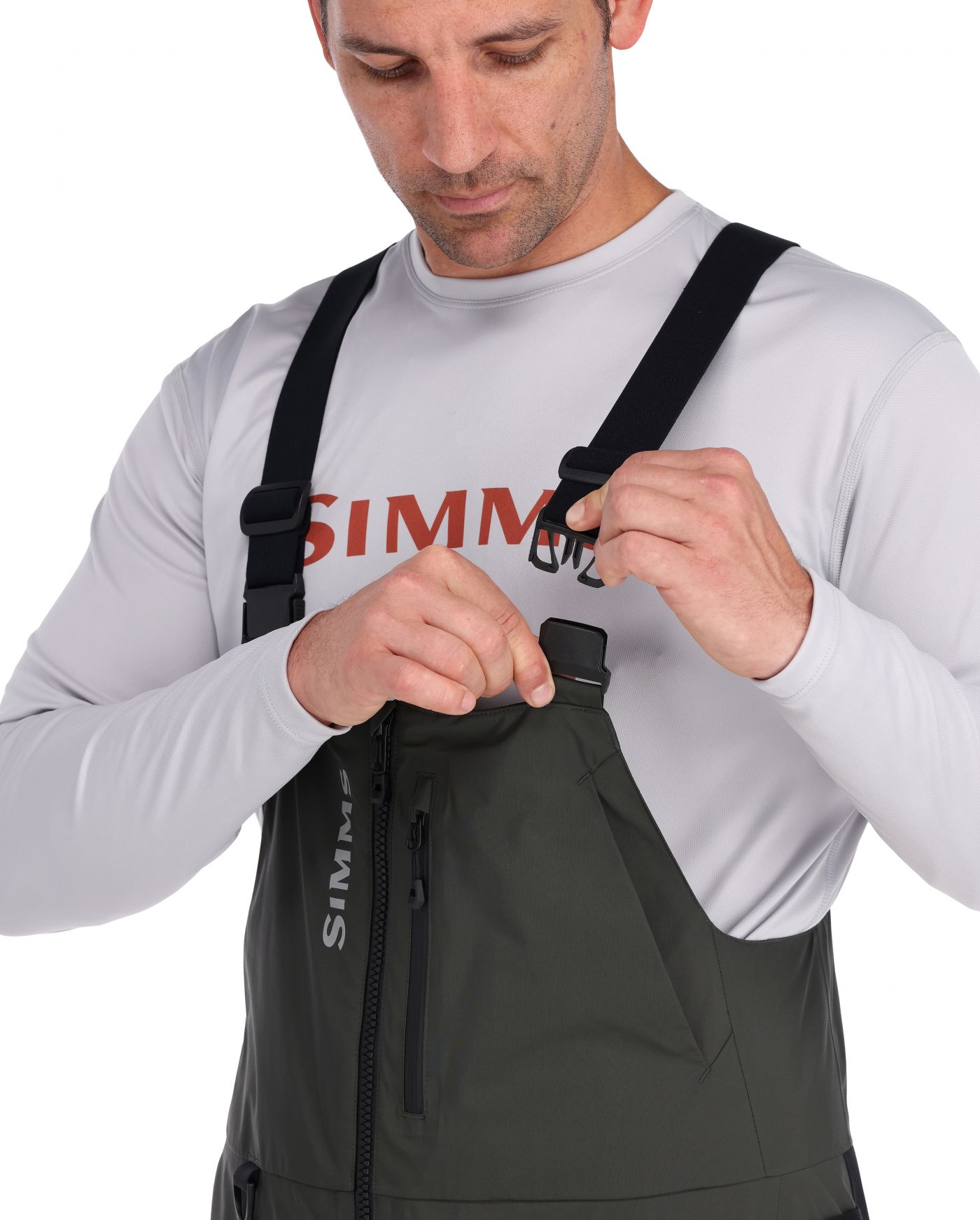 Simms Men's Challenger Bib Black / M